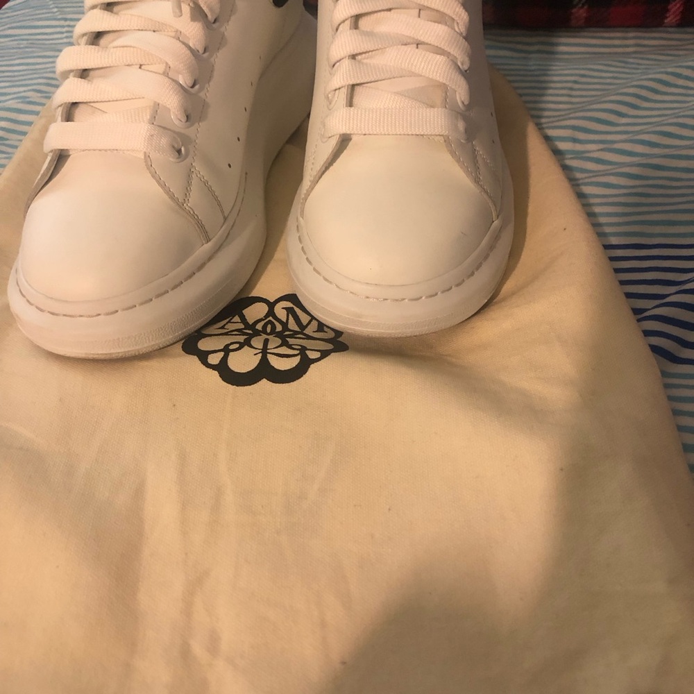 Alexander McQueen White Athletic Shoes